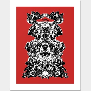 Rorschach psychedelic fantasy Posters and Art